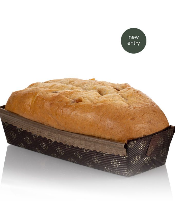 Pan dolce all'olio EVO pesca e albicocca 350g