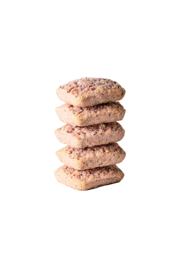 BISCOTTI<br> LAMPONE, COCCO E SEMI DI PAPAVERO